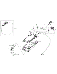 Housing-Drawer parts for Samsung Washer WF330ANB/XAA-03 from AppliancePartsPros.com