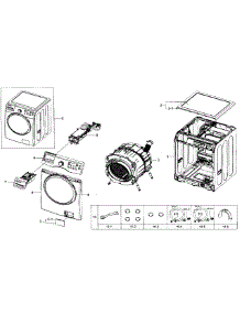 Main Assy parts for Samsung Washer WF330ANB/XAA-03 from AppliancePartsPros.com