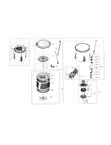 Tub Parts parts for Samsung Washer WA52J8700AW/A2-00 from AppliancePartsPros.com