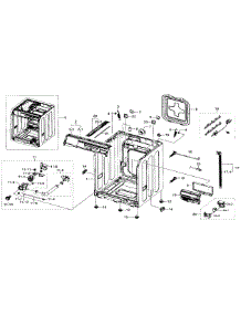 Frame & Cover Parts parts for Samsung Washer WF330ANW/XAA-01 from AppliancePartsPros.com
