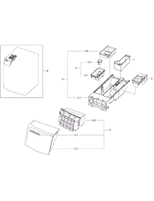 Drawer Assy parts for Samsung Washer WF455ARGSGR/A2-00 from AppliancePartsPros.com