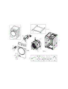Main Assy parts for Samsung Washer WF448AAE/XAA-00 from AppliancePartsPros.com