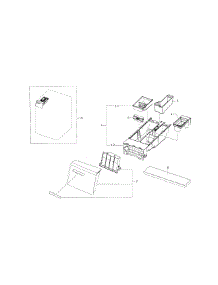 Drawer parts for Samsung Washer WF448AAE/XAA-00 from AppliancePartsPros.com