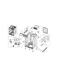 Frame & Cover Parts parts for Samsung Washer WF448AAE/XAA-00 from AppliancePartsPros.com