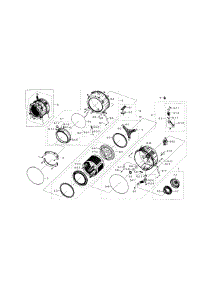 Tub & Drum parts for Samsung Washer WF448AAE/XAA-00 from AppliancePartsPros.com