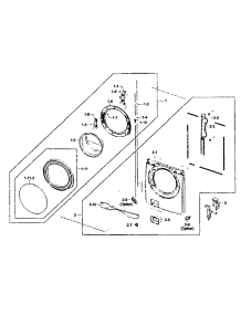 Front Panel parts for Samsung Washer WF431ABP/XAA-02 from AppliancePartsPros.com