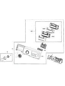 Control Panel parts for Samsung Washer WF431ABP/XAA-02 from AppliancePartsPros.com