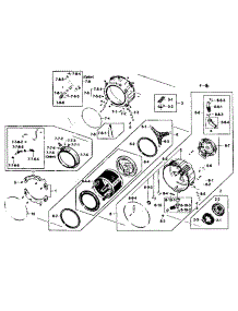 Drum Assy parts for Samsung Washer WF431ABP/XAA-02 from AppliancePartsPros.com
