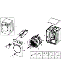 Main Assy parts for Samsung Washer WF395BTPAWR/A1-01 from AppliancePartsPros.com