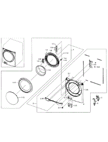 Front Section parts for Samsung Washer WF520ABW/XAA-03 from AppliancePartsPros.com
