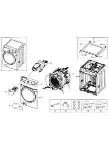 Main Section parts for Samsung Washer WF520ABW/XAA-03 from AppliancePartsPros.com
