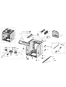 Frame & Cover parts for Samsung Washer WF511ABW/XAA-01 from AppliancePartsPros.com