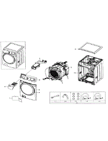 Main Asy parts for Samsung Washer WF511ABW/XAA-01 from AppliancePartsPros.com