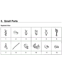 Small Parts parts for Samsung Washer WA5471ABP/XAA-01 from AppliancePartsPros.com