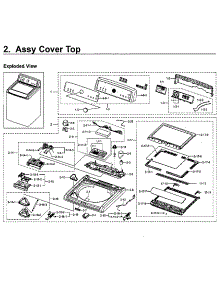 Top Asy parts for Samsung Washer WA5471ABP/XAA-01 from AppliancePartsPros.com