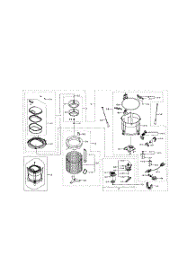 Tub Parts parts for Samsung Washer WB09H7300GP/A1-00 from AppliancePartsPros.com