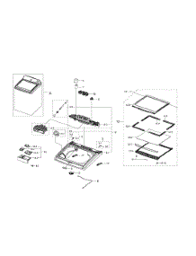 Top Cover parts for Samsung Washer WA422PRHDWR/AA-02 from AppliancePartsPros.com