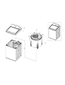 Main Assy parts for Samsung Washer WA422PRHDWR/AA-02 from AppliancePartsPros.com