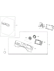 Control Panel parts for Samsung Washer WF45H6300AW/A2-00 from AppliancePartsPros.com