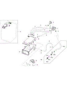Housing Drawer parts for Samsung Washer WF45H6300AW/A2-00 from AppliancePartsPros.com