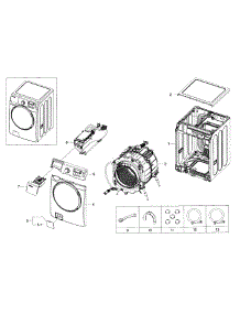 Main Assy parts for Samsung Washer WF395BTPAWR/A2-00 from AppliancePartsPros.com