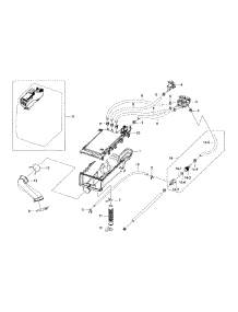 Housing-Drawer parts for Samsung Washer WF395BTPAWR/A2-00 from AppliancePartsPros.com