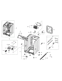 Frame & Cover Parts parts for Samsung Washer WF395BTPARA/A2-00 from AppliancePartsPros.com