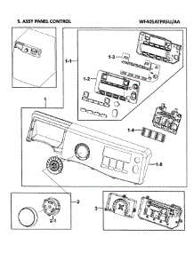 Control Panel parts for Samsung Washer WF405ATPASU/AA-00 from AppliancePartsPros.com