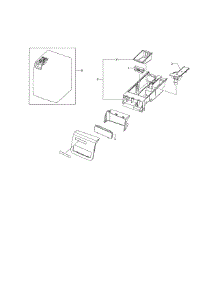 Drawer parts for Samsung Washer WF338AAB/XAA-01 from AppliancePartsPros.com