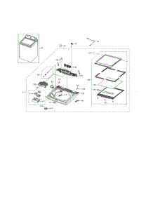 Cover Top parts for Samsung Washer WA45M7050AW/A4-02 from AppliancePartsPros.com