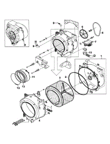 Drum Assy parts for Samsung Washer WF-J1254/XAA-00 from AppliancePartsPros.com