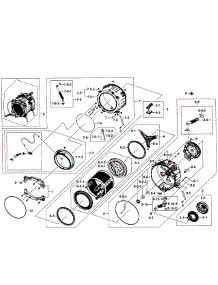 Drum Assy parts for Samsung Washer WF501ANW/XAA-02 from AppliancePartsPros.com