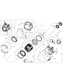 Drum Assy parts for Samsung Washer WF361BVBEWR/A2-01 from AppliancePartsPros.com