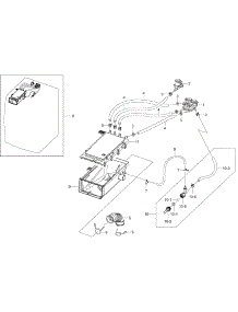 Housing Drawer parts for Samsung Washer WF457ARGSGR/A2-00 from AppliancePartsPros.com