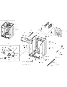 Frame & Cover Parts parts for Samsung Washer WF457ARGSGR/A2-00 from AppliancePartsPros.com
