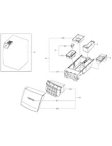 Drawer parts for Samsung Washer WF457ARGSGR/A2-00 from AppliancePartsPros.com