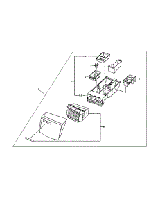 Drawer parts for Samsung Washer WF511ABR/XAA-00 from AppliancePartsPros.com