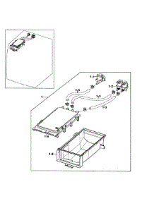 Drawer Housing parts for Samsung Washer WF206BNW/XAA-00 from AppliancePartsPros.com