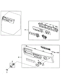 Control Panel parts for Samsung Washer WF206BNW/XAA-00 from AppliancePartsPros.com