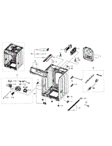 Frame parts for Samsung Washer WF511ABR/XAA-02 from AppliancePartsPros.com
