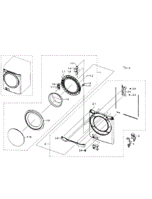 Front Section parts for Samsung Washer WF511ABR/XAA-02 from AppliancePartsPros.com