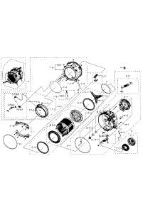 Tub-Drum parts for Samsung Washer WF511ABR/XAA-02 from AppliancePartsPros.com
