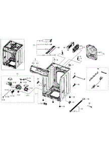 Frame parts for Samsung Washer WF520ABP/XAA-05 from AppliancePartsPros.com