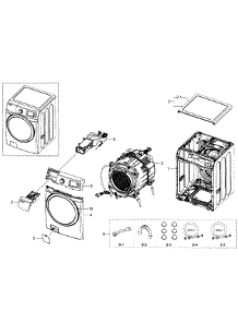 Main Section parts for Samsung Washer WF520ABP/XAA-05 from AppliancePartsPros.com