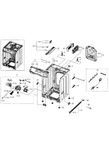 Frame parts for Samsung Washer WF520ABP/XAA-07 from AppliancePartsPros.com