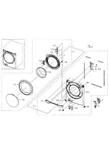 Front Section parts for Samsung Washer WF520ABP/XAA-07 from AppliancePartsPros.com
