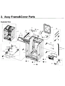 Frame & Cover Parts parts for Samsung Washer WF419AAW/XAA-01 from AppliancePartsPros.com