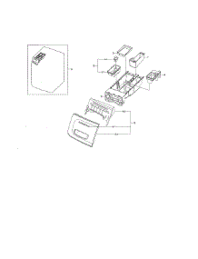 Drawer Parts parts for Samsung Washer WF45N5300AV/US-00 from AppliancePartsPros.com