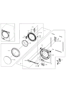 Front Section parts for Samsung Washer WF520ABW/XAA-06 from AppliancePartsPros.com