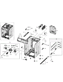 Frame parts for Samsung Washer WF520ABW/XAA-06 from AppliancePartsPros.com